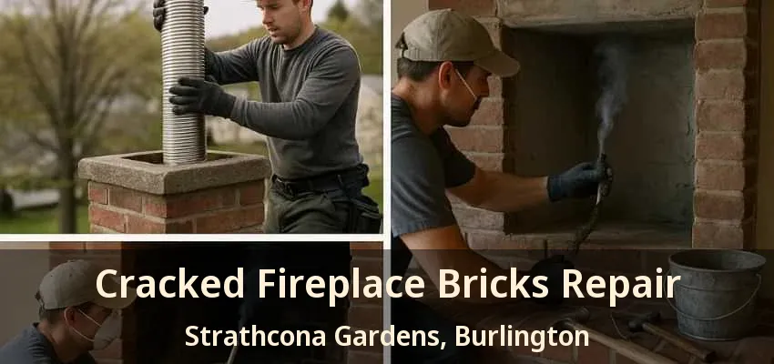 Cracked Fireplace Bricks Repair Strathcona Gardens, Burlington - ON